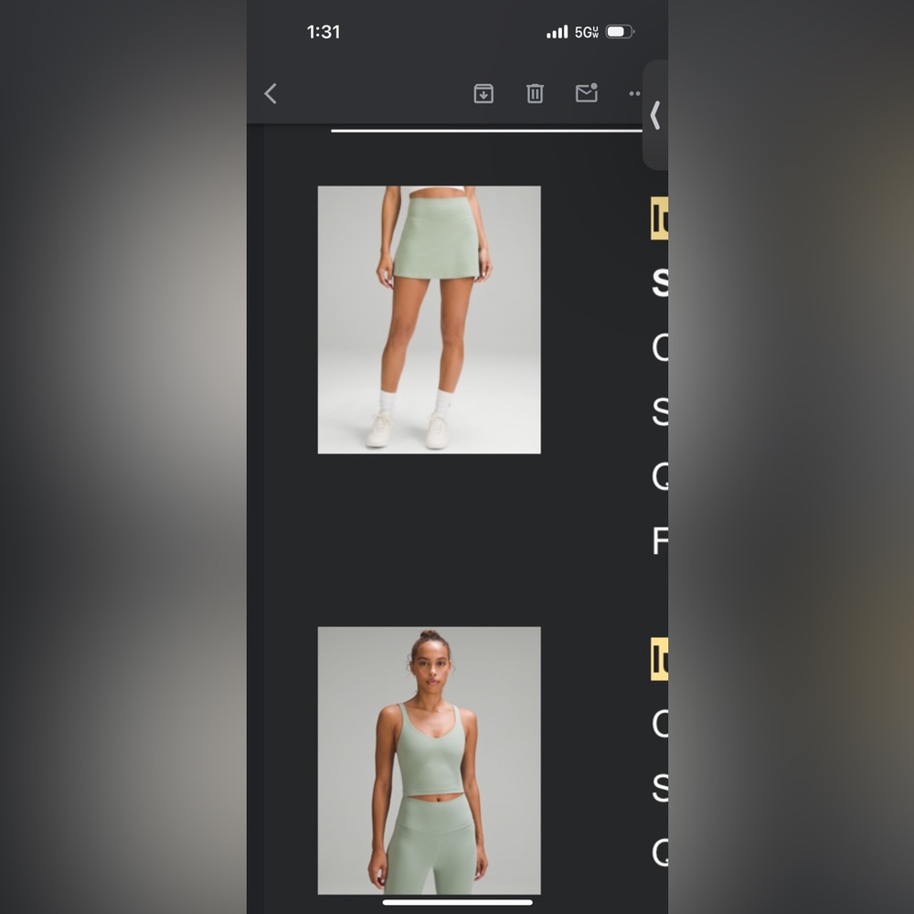 Lululemon align set in palm court worn twice